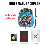 Marvel Mini Backpack 11" Bag | Avengers School Supplies for Kids