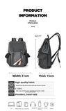 Marzaha Black Leather Laptop Backpack Lightweight School Backpack Bookbag, Multi functional Business Travel Backpack (Black 2,ONE SIZE)