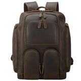 Masa Kawa Leather Backpack for Men with 16