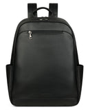 MASINTOR 15.6 inch Leather Laptop Backpack Purse for Women, Designer Travel and Work Bag with Laptop Compartment Black