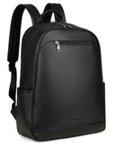 MASINTOR 15.6 inch Leather Laptop Backpack Purse for Women, Designer Travel and Work Bag with Laptop Compartment Black
