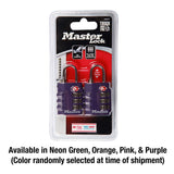 Master Lock 4684T Set Your Own Combination TSA Approved Luggage Lock, 1 - 3/8 in. Wide, Colors May Vary