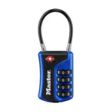 Master Lock 4697D Set Your Own Combination TSA Approved Luggage Lock, 1 Pack, Colors May Vary