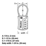Master Lock 4697D Set Your Own Combination TSA Approved Luggage Lock, 1 Pack, Colors May Vary