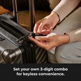 Master Lock Black Combination Padlock, Indoor Gym Locker Lock with Customizable 3 - Digit Code for Luggage, Backpacks, Cabinets, 647D