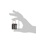 Master Lock Black TSA - Approved Luggage Lock with Wide Lock Body and Thin, Durable Steel Shackle, Zipper Lock for Backpacks, Luggage, 4680DBLK