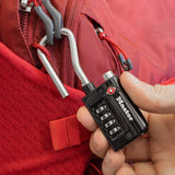 Master Lock Padlock, Set Your Own Combination TSA Accepted Luggage Lock, 1 - 5/16 in. Wide, 4696D, Black