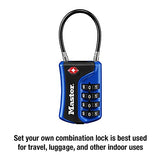 Master Lock Set Your Own Combination TSA Approved Luggage Lock, Colors May Vary; 3 pk; 4697EC3