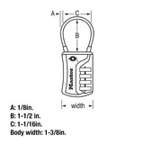 Master Lock Set Your Own Combination TSA Approved Luggage Lock, Colors May Vary; 3 pk; 4697EC3