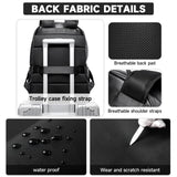 MATE ELAN Laptop Backpack For Men Women Waterproof 15 Inch Pu Leather Black Casual Backapck For Work Business Travel College