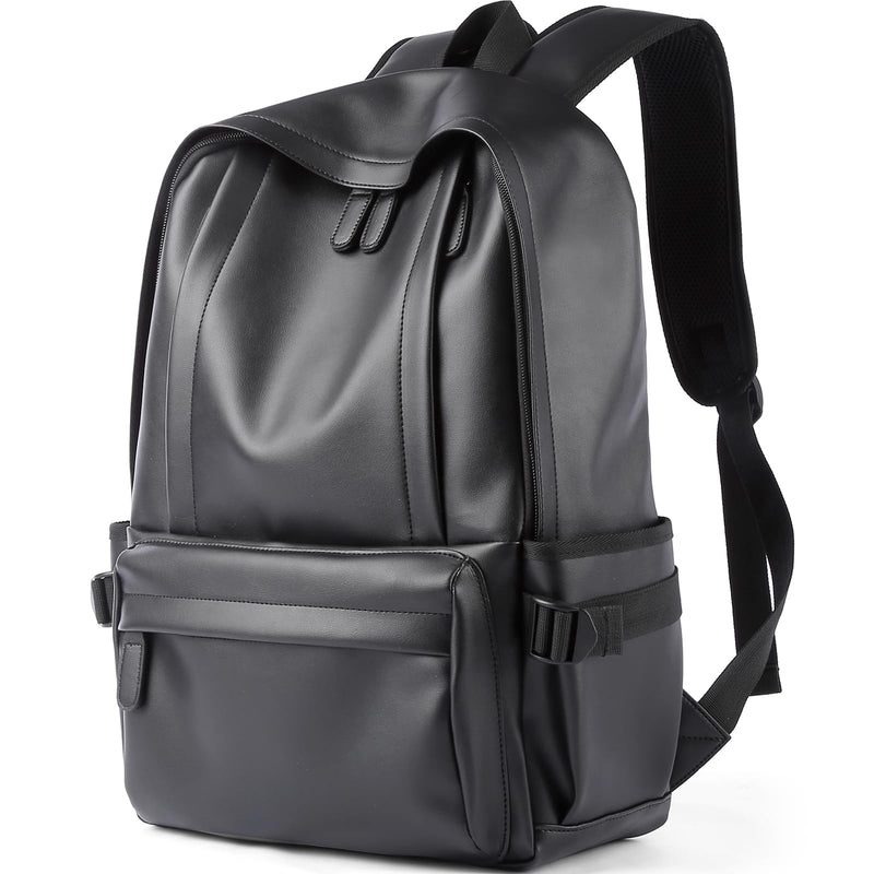 MATE ELAN Laptop Leather Travel Backpack For Men Water - Repellent Carry On Back Pack For Travel Business Work computer Backpacks Fit 15.6" Laptop