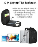 MATEIN 17 Inch Work Laptop Backpack, Large College Computer Bookbag with TSA Laptop Compartment, Water Resistant Business Travel Backpack with Anti Theft Pocket, Graduation Gifts for Men Women