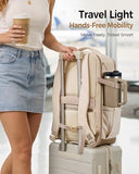 MATEIN HER Travel Backpack 18x14x8 with Clear Ita Bag Pocket, TSA Airline Approved Underseat Backpack, Personal Item Carry-on Bag Fits 17" Laptop & 40 oz Tumbler, Travel Gifts for Daughter Women