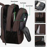 MATEIN Laptop Backpack, Extra Large TSA Friendly 17.3 Inch Travel Computer Backpack, Anti Theft Carry On Flight Approved Business Work College Backpack Bag for Men Women, Brown