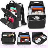 MATEIN Laptop Backpack for School, Water Resistant College Bookbag, Black
