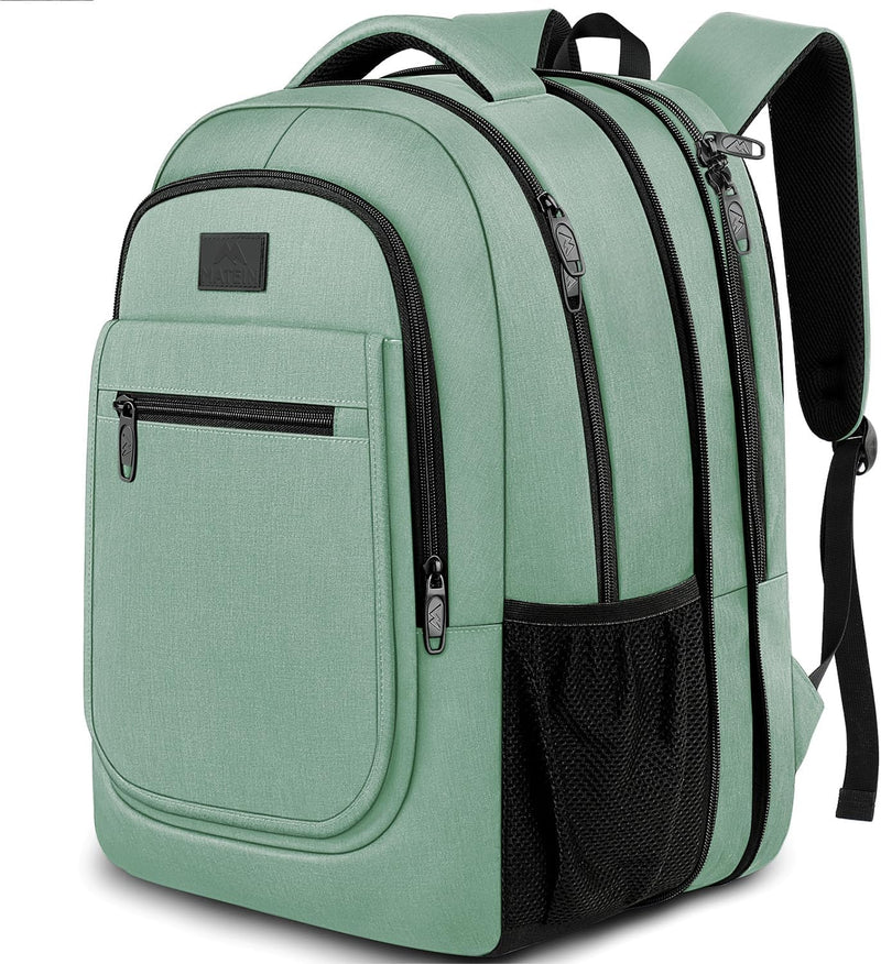 MATEIN Laptop Backpack for Women, Expandable 15.6 inch, Anti Theft Travel School Backpack, Water Resistant College Bookbag for Computer Bag Gifts for Men Women, Cyan