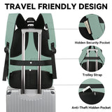 MATEIN Laptop Backpack for Women, Expandable 15.6 inch, Anti Theft Travel School Backpack, Water Resistant College Bookbag for Computer Bag Gifts for Men Women, Cyan