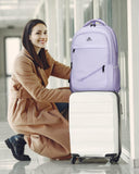 MATEIN Large 17 Inch Laptop Backpack for Women, Lightweight Travel Backpack Fits College School Essentials, Anti Theft Work Commute Nursing Computer Bag TSA Approved for Weekender Trip, Light Purple