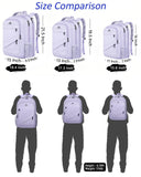 MATEIN Large 17 Inch Laptop Backpack for Women, Lightweight Travel Backpack Fits College School Essentials, Anti Theft Work Commute Nursing Computer Bag TSA Approved for Weekender Trip, Light Purple