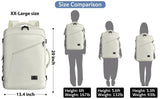 MATEIN Large Backpack for Travel Flight Approved, 45L Carry on Backpack with Padded Shoulder Straps for Adult, Men, Women, Expandable Daypack for Clothes, Travel Essentials, Beige