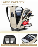 MATEIN Rolling Backpack for Women, Roller Backpack with 4 Spinner Wheels