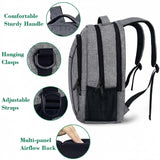 MATEIN Travel Laptop Backpack, Business Anti Theft Slim Sturdy Laptops Backpack Personal Item Bag, Water Resistant College School Computer Bag Gift for Men & Women Fits 15.6 Inch Notebook, Grey