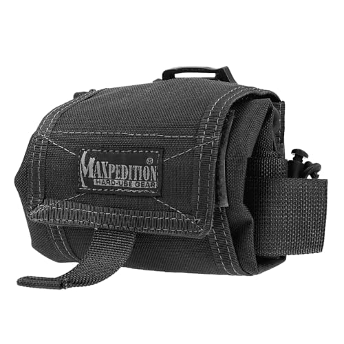 Maxpedition Mega Rollypoly Folding Dump Pouch (Black) | Backpacks4Less