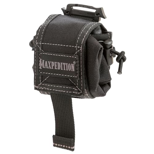 Maxpedition Mini Rollypoly Folding Dump Pouch (Black) | Backpacks4Less