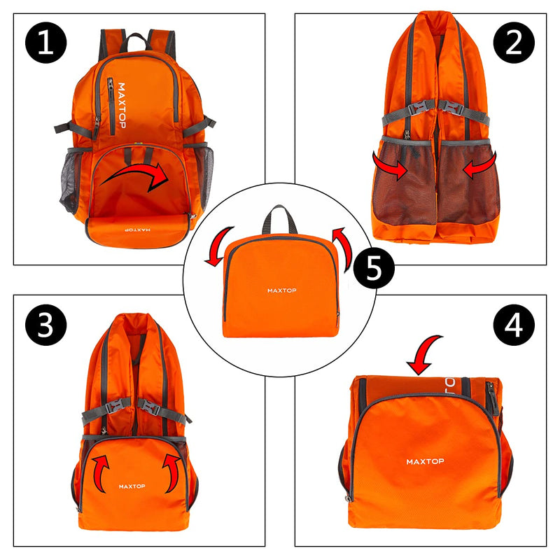 MAXTOP 40/50L Lightweight Packable Backpack for Hiking Traveling Camping Water Resistant Foldable Outdoor Travel Daypack