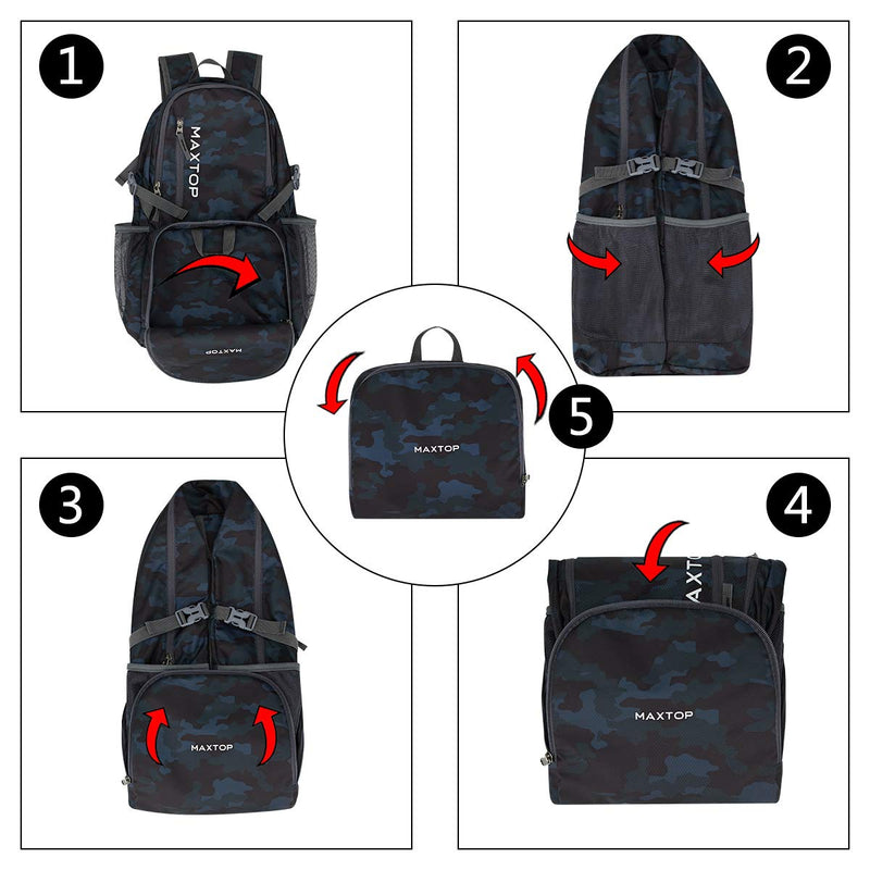 MAXTOP 40/50L Lightweight Packable Backpack for Hiking Traveling Camping Water Resistant Foldable Outdoor Travel Daypack
