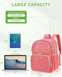 MAY TREE Mesh Backpack Heavy Duty Big Mesh Bag Large Capacity for Travel Beach Hiking Outdoor Sports with Paded Strap, Pink