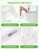 MAY TREE Small Clear Backpack Stadium Approved for Women and Men Clear Bag for Stadium Events Concert Sporting Festival, White