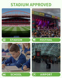 MAY TREE Small Clear Backpack Stadium Approved for Women and Men Clear Bag for Stadium Events Concert Sporting Festival, White