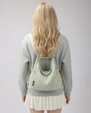 maytopia Tote Bag Convertible Backpack Purse for Women Nylon Hobo Crossbody Bag Message Bag Shoulder Handbags for Daily Work (Beige)