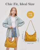 maytopia Tote Bag Convertible Backpack Purse for Women Nylon Hobo Crossbody Bag Message Bag Shoulder Handbags for Daily Work (Yellow)