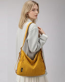 maytopia Tote Bag Convertible Backpack Purse for Women Nylon Hobo Crossbody Bag Message Bag Shoulder Handbags for Daily Work (Yellow)