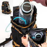 Mazama DAE Pack – All - in - One, Airline Approved Carry - On Backpack. Multi - Use Daypack with Pockets for Hydration Reservoir and Laptop, for School, Work, Travel, Hiking & Commuting. Includes Rain Cover.