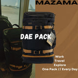 Mazama DAE Pack – All - in - One, Airline Approved Carry - On Backpack. Multi - Use Daypack with Pockets for Hydration Reservoir and Laptop, for School, Work, Travel, Hiking & Commuting. Includes Rain Cover.