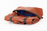 McKleinUSA Element, Pebble Grain Calfskin Leather, 17" Two - Tone, Flap - Over, Laptop & Tablet Backpack, Brown (18470)