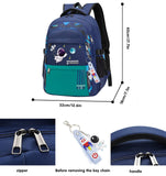 MCWTH Astronaut Backpack for Boys Teens, Large Capacity School Bag Bookbag for Kids Elementary Middle (Blue Cyan)