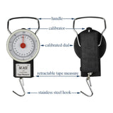 Mechanical Hanging Scale Multi - Purpose Portable Spring Dial Weight Scale with Tape Measure for Fishing Kitchen Farms