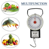 Mechanical Hanging Scale Multi - Purpose Portable Spring Dial Weight Scale with Tape Measure for Fishing Kitchen Farms