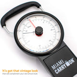 Mechanical Luggage Scale with Tape Measure, Up to 75 Pounds