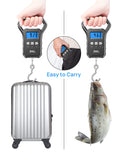 Meilen Fishing Scale,110lb/50kg Hanging Luggage Weigh Scale Unit with Backlit LCD Display, Suitcase Luggage Weigh Divice with Large Handle, Digital Postal Unit Fishing Gifts for Men