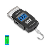 MEIYA Fish Scale 110lb/50kg Digital Fishing Scale with Backlit LCD, Portable Handle, Stainless Steel Hook & 2 AAA Batteries – Reliable Fishing Gear & Great Fishing Gifts for Men