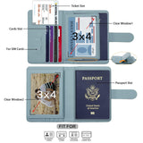 Melsbrinna Rfid Passport Holder for Travel women/Men, Cute Passport Wallet Rfid Blocking Card Slots, Rfid Passport Cover/CaseTravel Wallet, Passport Book Holder (1, Green2)