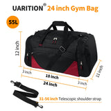 Mens Gym Bag, 55L Large Sports Duffle Bags, Workout Bags Lightweight