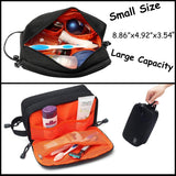 Mens Toiletry Bag Waterproof Organizer Bag Travel Shaving Dopp Kit Perfect Travel Accessory Gift (Black)