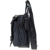 Mens Vintage Canvas Shoulder Bag Military Messenger Sling Bags Chest Leather Bag(03 - 2Nylon Black)