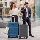 Merax 20 Inch Carry On Luggage, Expandable Hardshell Suitcase with Spinner Wheels TSA Lock, Lightweight Scratch - Resistant ABS for Weekend, Business Travel, Airline Approved